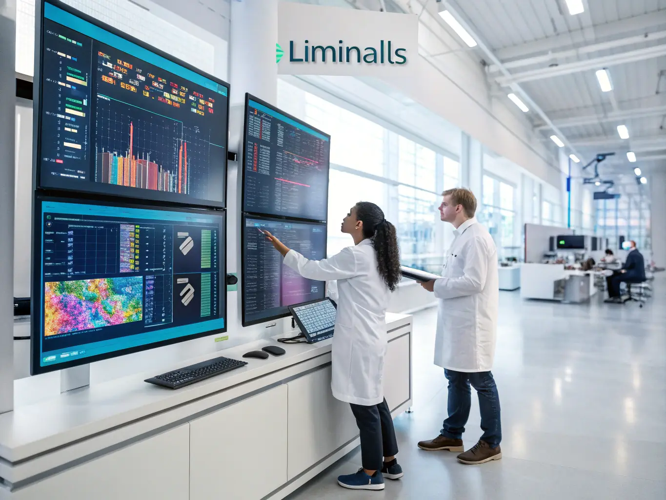 An image depicting a modern laboratory with advanced microbial testing equipment, highlighting LotusTech's commitment to cutting-edge technology and precise results.